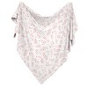 Sweet Jojo Designs Girl Swaddle Baby Blanket Botanical Pink and White - 2 of 4