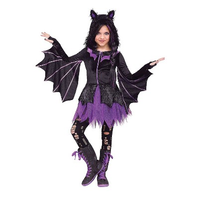 Fun World Girls' Night Flyer Vampire Dress Costume : Target