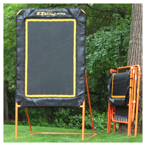EZGoal 86321 Folding Lacrosse Throwback Rebounder with 6 x 4ft Mat Area for sale online 