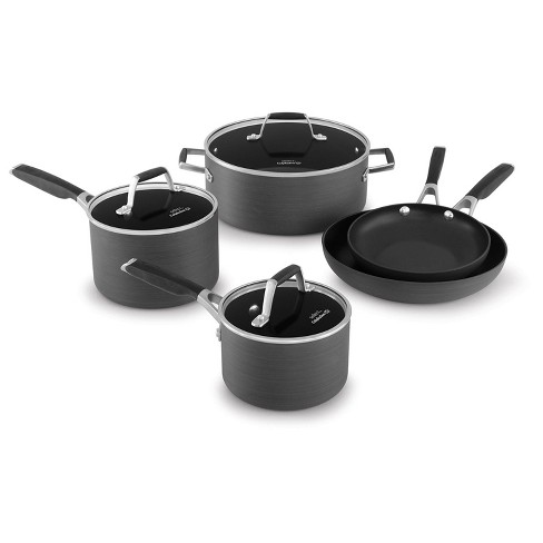 Calphalon Classic Hard-Anodized Nonstick Cookware Set, 11 pc. - Grey