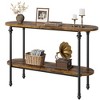 Whizmax 43.3" Console Table - 2-Tier Entryway Table with Storage, Metal Frame & MDF, Behind Couch Table for Living Room/Hallway - 4 of 4