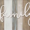 'Family' Rustic Wood Wall Decor - Stratton Home Decor: Handmade MDF, Earth Tones, Horizontal Orientation - 3 of 3