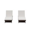 WestinTrends All Weather Wicker Outdoor Patio Chaise Lounge with Cushion (Set of 2) - 3 of 3