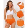 Allegra K Women's High Waist Available in Plus Size Tummy Control Brief 2 Packs - 3 of 4