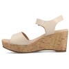 Journee Women's Ranae Platform Wedge Sandals - 2 of 4