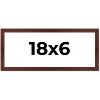 PosterPalooza | Panoramic Classic Modern Brown Frame - UV Acrylic, Foam Board Backing, Hanging Hardware - 2 of 4