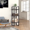 vidaXL 3-Tier Book Cabinet Gray 15.7"x11.8"x41.3" Chipboard - 2 of 4