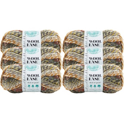 6pk Wool-Ease Thick & Quick Yarn Coney Island - Lion Brand Yarn