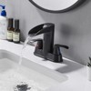 Cobbe Centerset 2-handle Waterfall Bathroom Faucet with Drain Assembly - 4 of 4