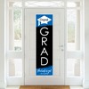 Big Dot of Happiness Blue Graduation Party Door Decoration - Vertical Banner - 2 of 4