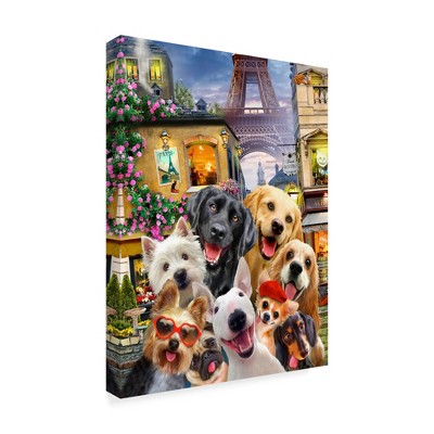 Trademark Fine Art -Howard Robinson 'Paris Dogs' Canvas Art