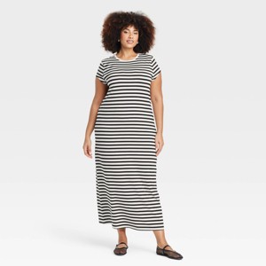 Women's Short Sleeve Knit Maxi Dress - A New Day™ - 1 of 3