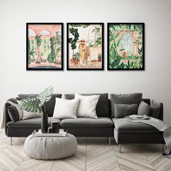 Americanflat Botanical Modern (Set Of 3) Triptych Wall Art Neutral Boho Travels By Sabina Fenn - Set Of 3 Framed Prints