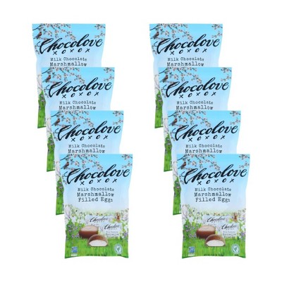 Chocolove Milk Chocolate Marshmallow Filled Eggs Individually Wrapped - Case of 8/7.05 oz