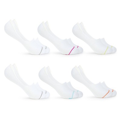 Fruit of the Loom Women's Breathable Mesh Lightweight 6pk Liner Athletic Socks - 4-10