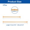 Unique Bargains Carbon Steel No Drilling Adjustable Tension Shower Curtain Rod 2 Pcs - 2 of 4