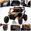 12V Kids UTV Ride-On Truck w/ Remote, 4WD/2WD Switch, Spring Suspension, EVA Tires, Bluetooth & LED Lights for Ages 3-8 - 3 of 4