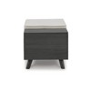 Signature Design by Ashley Casual Yarlow Storage Bench, Linen/Gray - 3 of 4