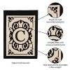 Evergreen Flag Cambridge Chic Letter C Monogram Applique Garden Flag - 12.5" Wide x 18" High - 4 of 4