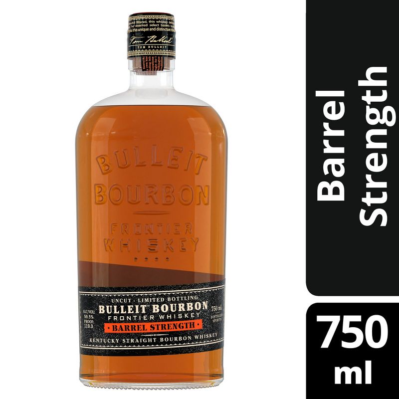 Bulleit Barrel Strength Bourbon 750ML, 1 of 10