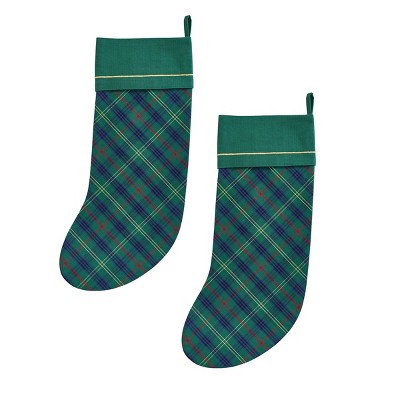 Patricia Heaton Home Macmerry Plaid Stocking Set of 2