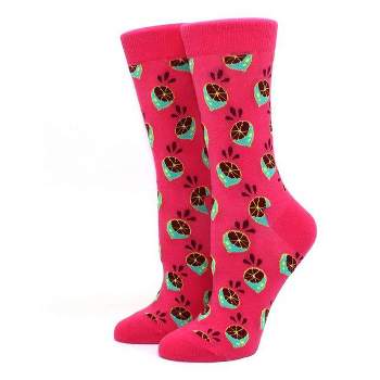 Colorfully Eccentric Citrus Socks (Women's Sizes Adult Medium) from the Sock Panda