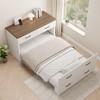 brafabhome Murphy Twin Bed with Mattress Included,33x76 Inches Hideaway Bed with Storage,Easy Pull Out and Folding - 2 of 4