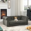 TIRAMISUBEST Elegant Rectangle Pet Bed Elevated Dog Sofa Modern Couch Small Medium Dogs Durable Fabric Easy Clean 40"*23"*14" - 2 of 4