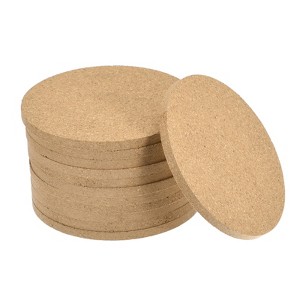 Unique Bargains Soft Thickened Cork Temperature-Resistant Tableware Coasters - 1 of 4