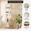 71" Arched 5-Tier Bookshelf with Metal Frame, Freestanding Open Bookcase and Plant Stand for Home and Office - 4 of 4