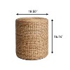 JONATHAN Y Zoey Modern Coastal Hand-Woven Hyacinth Stool - 4 of 4