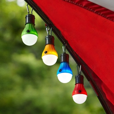 The Lakeside Collection LED Tent Lights - Outdoor Camping Lights - Set of 4 3 Pieces