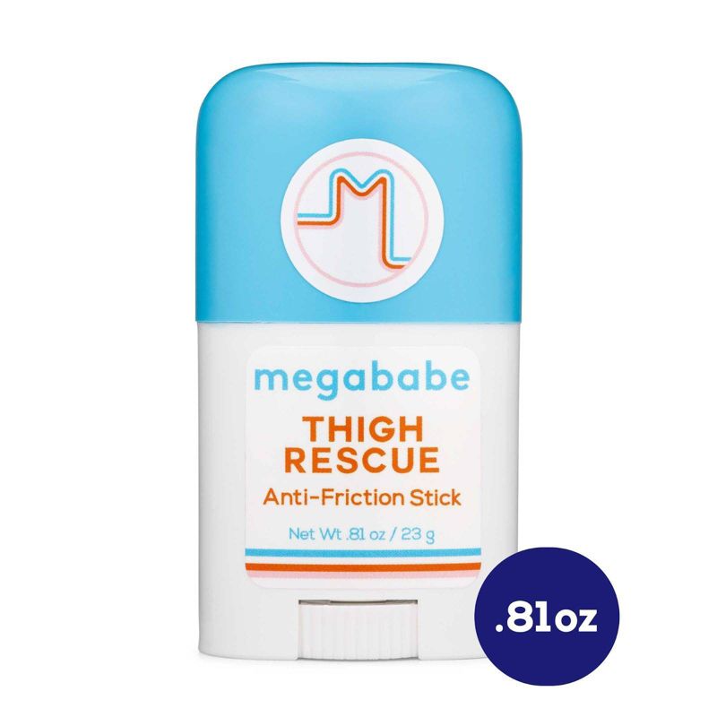Megababe Thigh Rescue Lotion Anti-Chafe Stick - Trial Size - Pomegranate/Citrus Scent - 0.81oz, 1 of 10