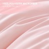 SEVOBAL Quilts Oversized Duvet Cover Set All Season Bed Comforter Alternative Quilted Duvet Machine Washable, Pink, 104"*90"*1" - 3 of 4