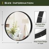 Dovelina Round Metal Framed Wall Mirror Bathroom Vanity Mirror - 3 of 4