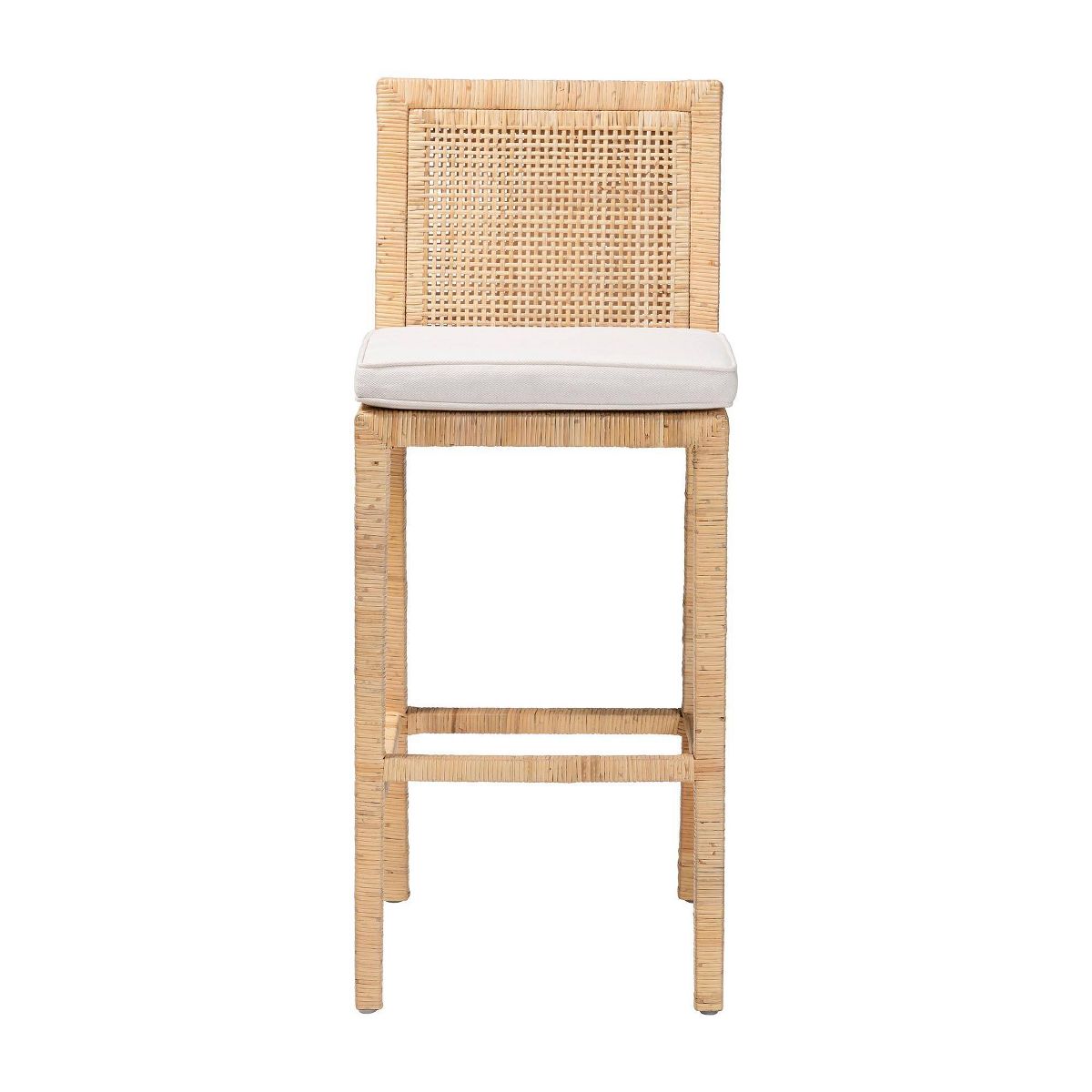 bali & pari Sofia Rattan Bar Stool Natural