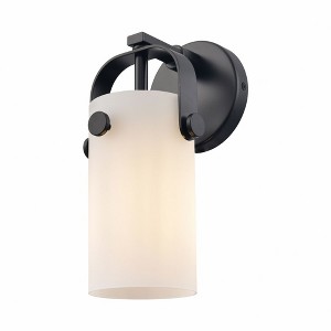 Innovations Lighting Pilaster II Cylinder 1 - Light Sconce in  Matte Black - 1 of 1