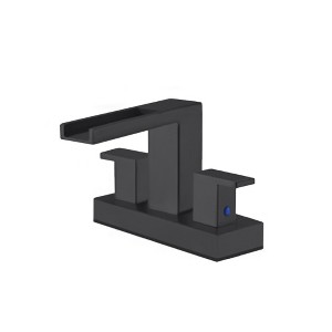 YAWWALK Centerset Double Handle Bathroom Faucet with Waterfall Spout (Valve Included) - 1 of 1