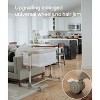 MYKKO Baby Bassinets Bedside Sleeper - All Mesh Bedside Bassinet with Wheels, 7 Height Adjustable Baby Bassinet for Infants, Beige - 3 of 4