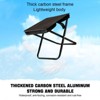 FURNIinspire Outdoor Portable Chair Compact Design with Storage Bag for Outdoor Adventures, Black, 10.24"*9.45"*9.45" - 2 of 4