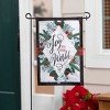 Joy to the World Linen Double Sided Indoor Outdoor Decor 18" x 12.5" - 2 of 3