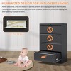 VYNXARIA 4 Drawer Lateral File Cabinet with Lock - Black Lockable Filing Cabinet for Home Office, Fits Legal/Letter/A4/F4 Size - 4 of 4