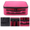 Unique Bargains Makeup Bag Organizer with Adjustable Removable Dividers for Cosmetics Makeup Brushes 1Pcs - 3 of 4