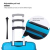 Vynxaria 3-Piece Light Blue Hardshell Luggage Set (20/24/28) Spinner Wheels TSA Lock Lightweight Design - 2 of 4