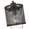 Kipton 6" Mini Pendant Light - Vintage Matte Black Steel with Clear Glass Shade - 2 of 4