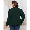 Clearlove Women Casual Blazer Open Front Long Sleeve Work Office Cardigan Jackets - 2 of 4
