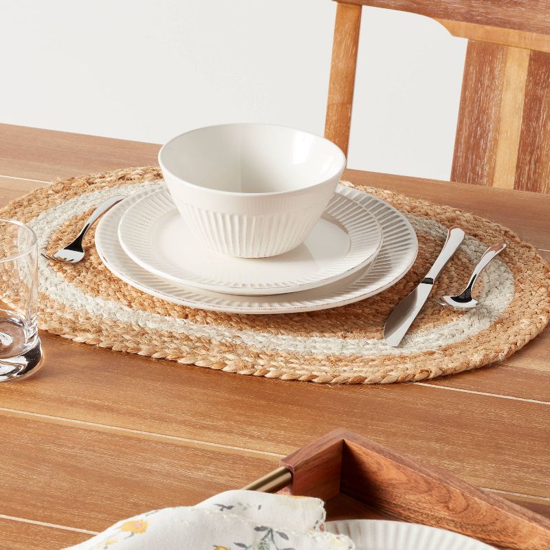 Jute Braided Oval Placemat - Threshold&#8482;, 2 of 4