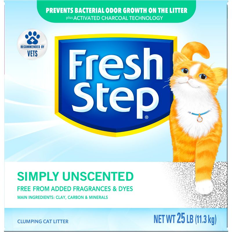 Fresh Step - Simply Unscented Litter - Clumping Cat Litter - 25lbs, 6 of 17