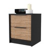NicBex Modren Nightstand with 2 Large Drawers,Particle Board  Bedside Table with Stylish Base for Bedroom,Living Room - 4 of 4