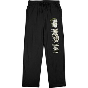 The Munsters Herman Munster Character and Name Men's Black Graphic Sleep Pants - 1 of 2